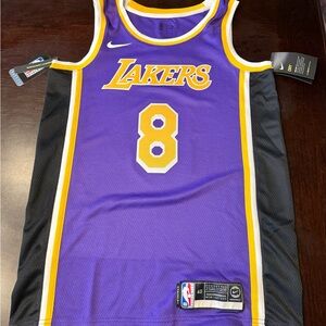 Kobe Bryant Nike Swingman Lakers Purple and Gold Jersey